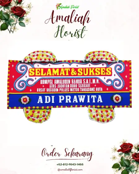 Papan Bunga Ucapan Selamat Mokoau